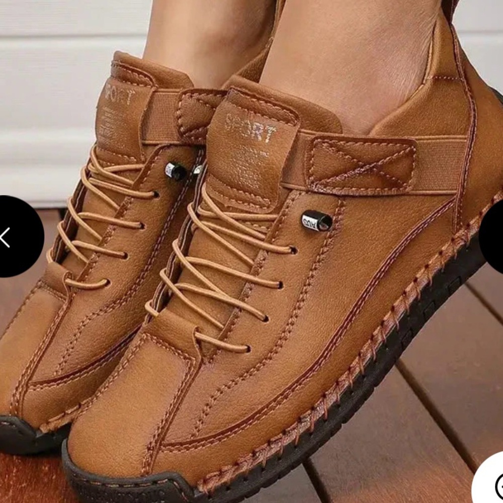 New without tags women’s orthopedic leather, tennis shoes, size 37 (6.5-7).
